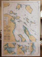 Chart 3479 — Approaches to Sidney (Framed Mirror, Glass)