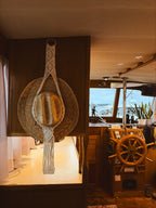 Outback hat and weaved wall mount.