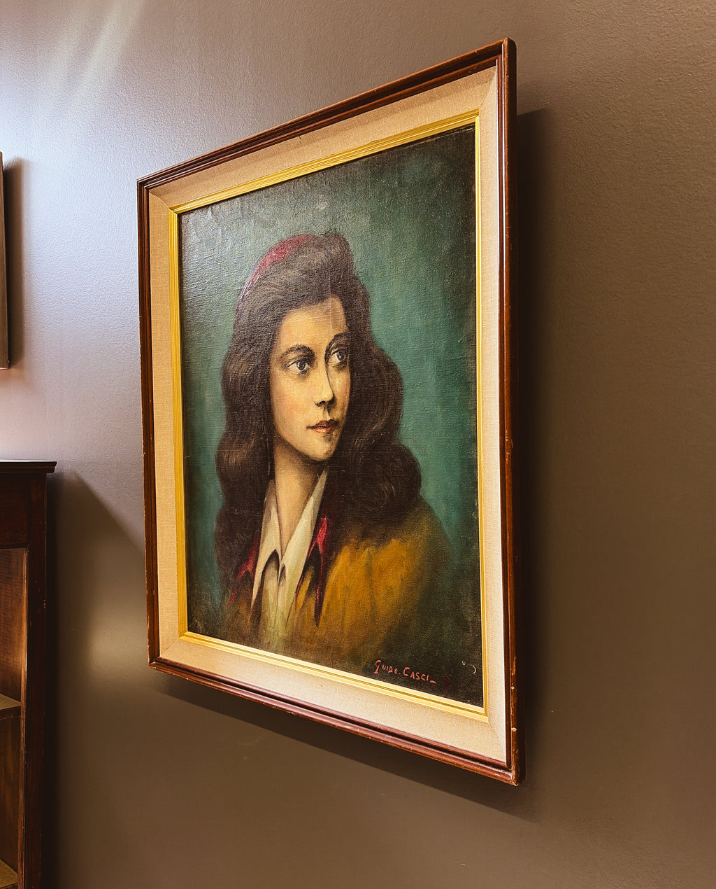 Dark Haired Beauty — Original Oil Painting