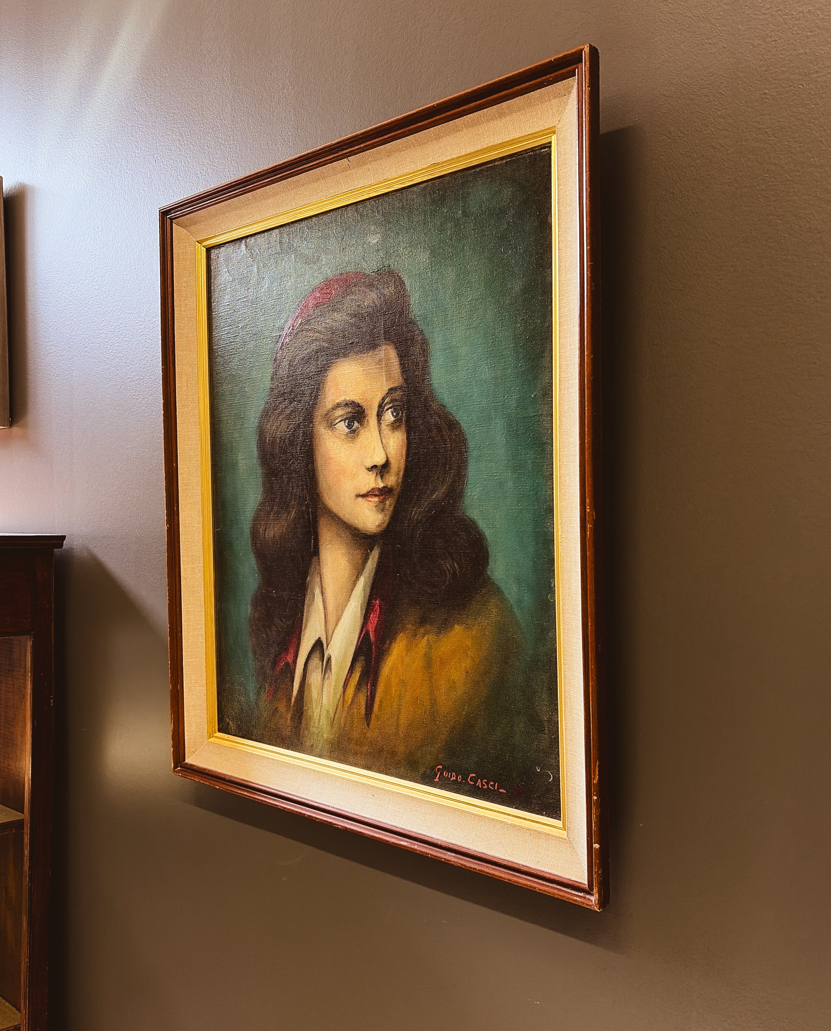 Dark Haired Beauty — Original Oil Painting