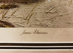 Title inscription Snow Flurries in pencil on mat — A.J. Casson limited edition print