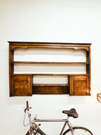 18th Century Oak Welsh Dresser Rack — Hanging Wall Shelf