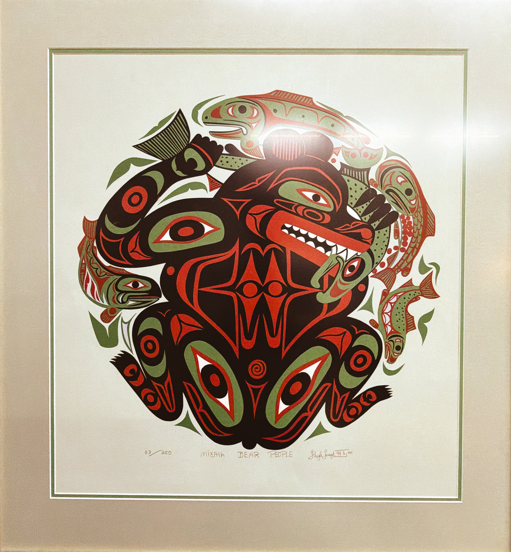 Floyd Joseph — "Nisga'a Bear People" Limited Edition Serigraph