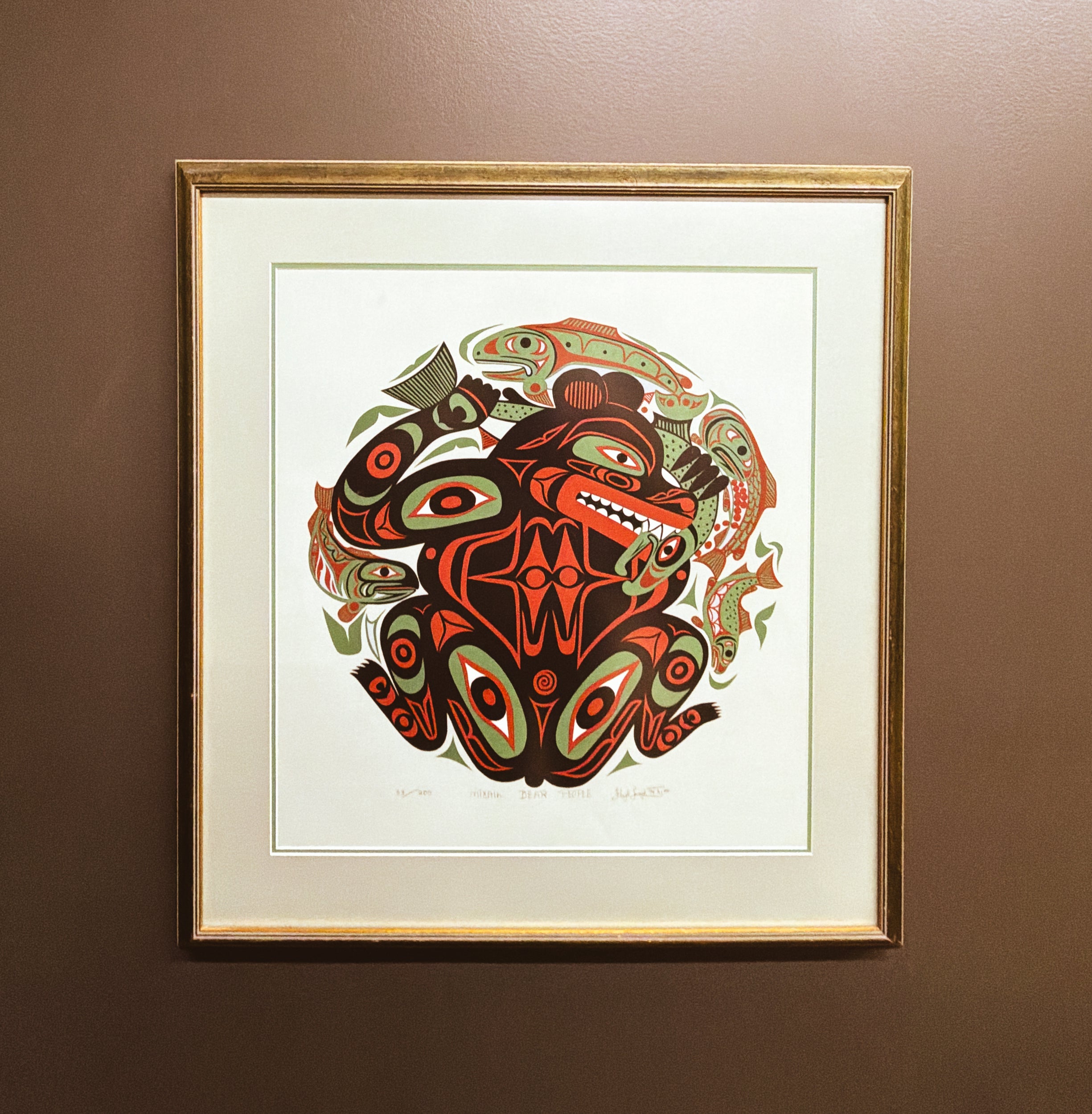 Floyd Joseph — "Nisga'a Bear People" Limited Edition Serigraph