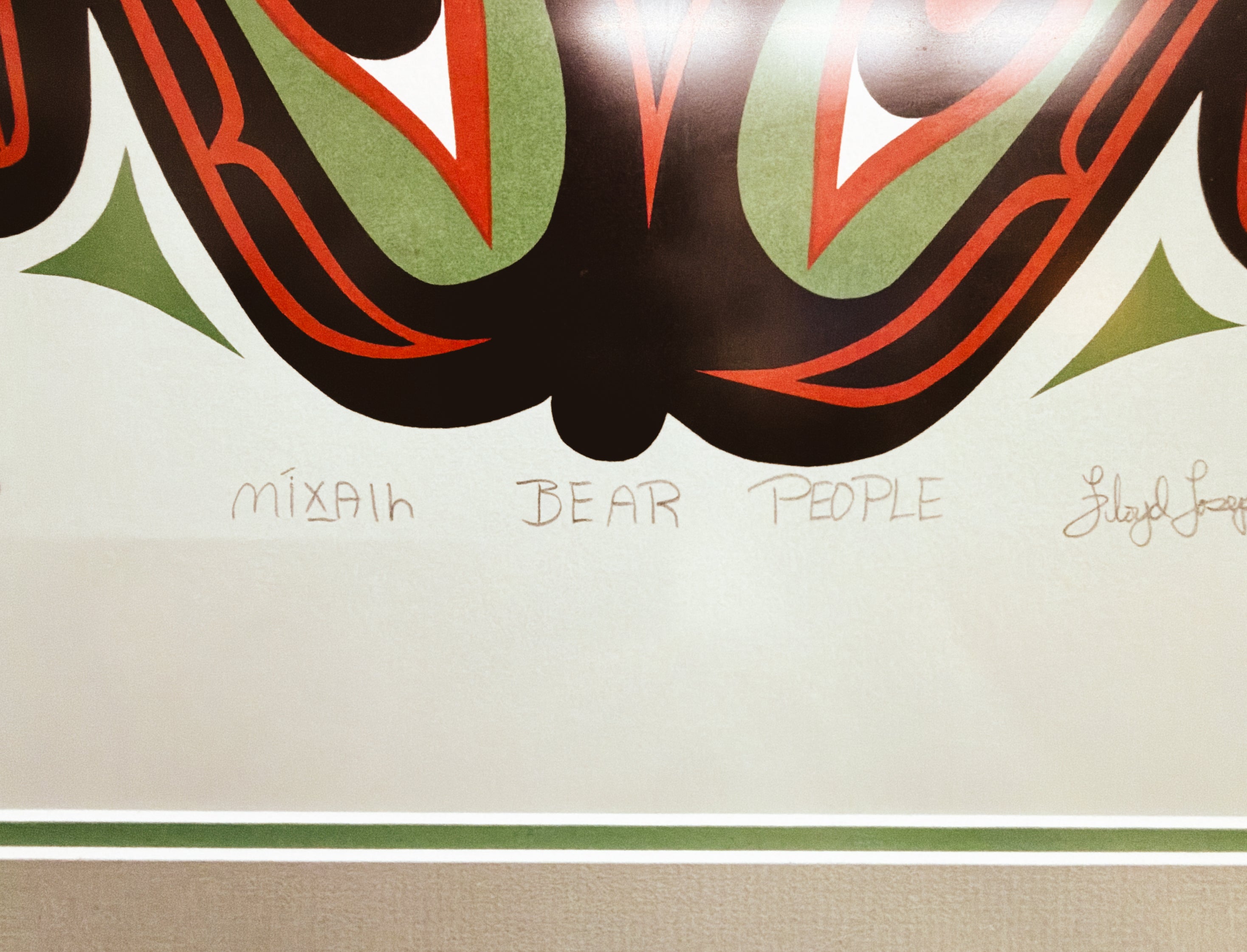 Floyd Joseph — "Nisga'a Bear People" Limited Edition Serigraph