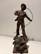 Spelter Casting — "Secours" after Arthur Waagen, c. 1880s
