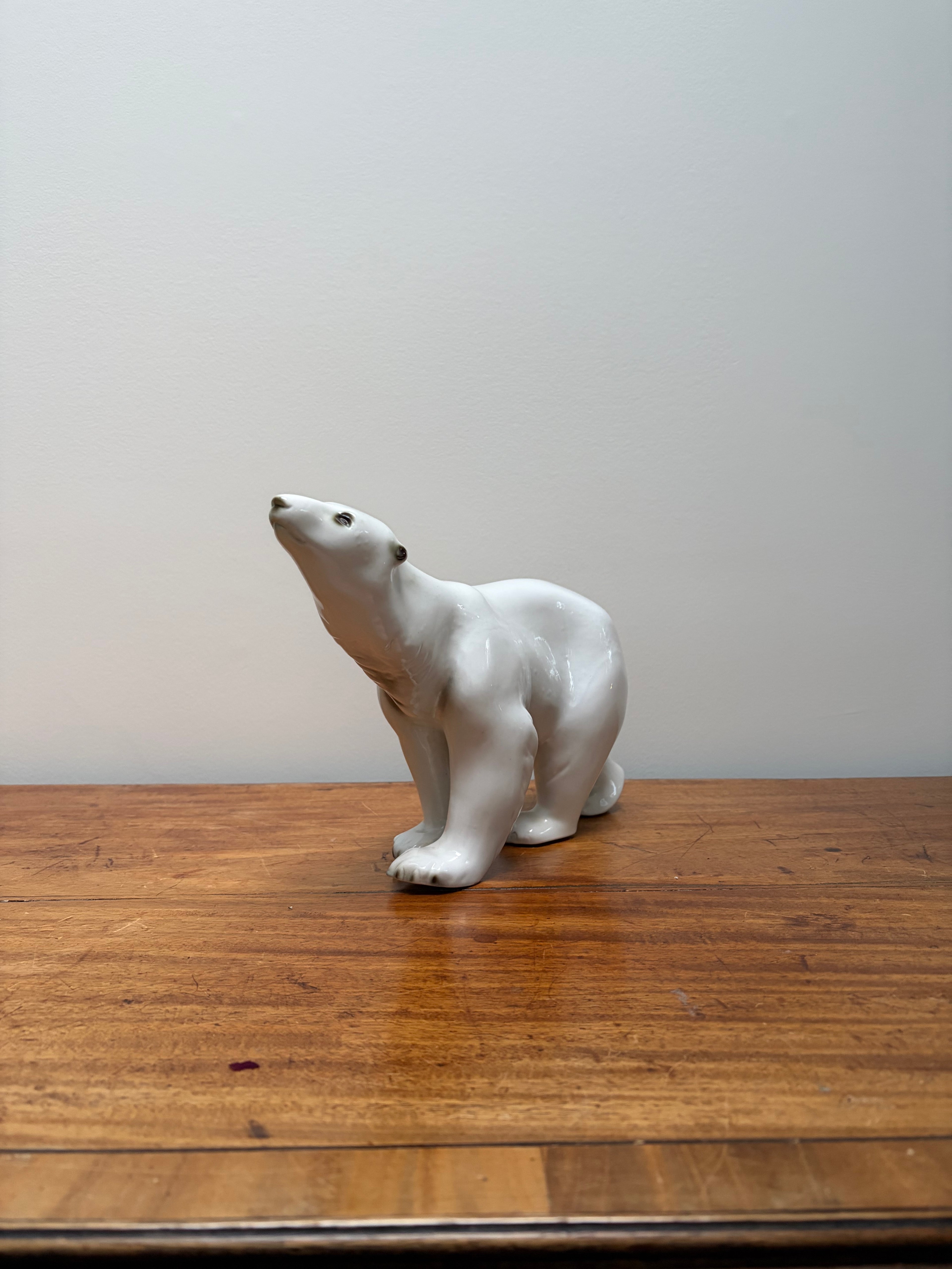 Royal Dux Polar Bear.