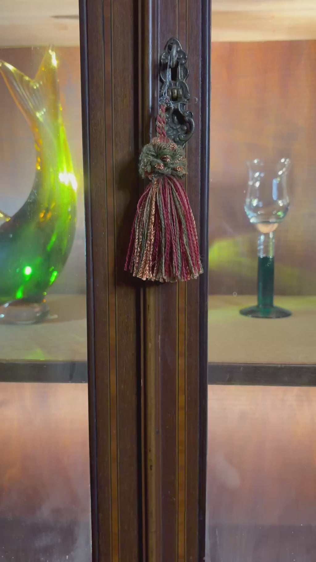 Early 1900's Edwardian Mahogany Glass Cabinet
